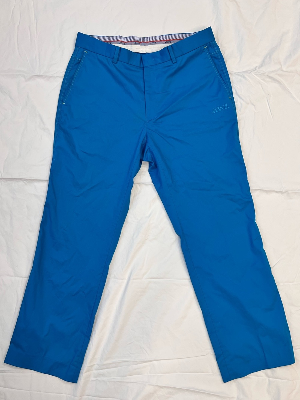 Louis Castel vibrant blue golf trousers